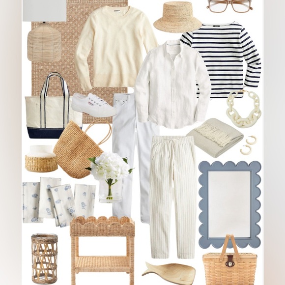 Nantucket vibes! Maggie Barnes Linen Blend Full Button Up Tunic, Size 34W - Picture 12 of 17